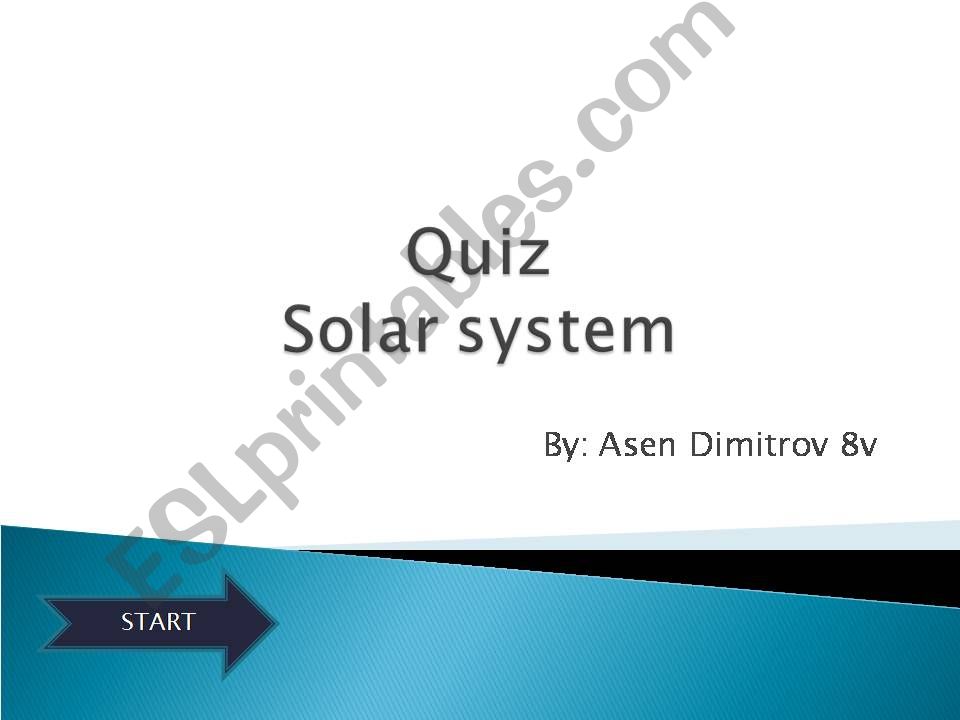 Solar system quiz powerpoint