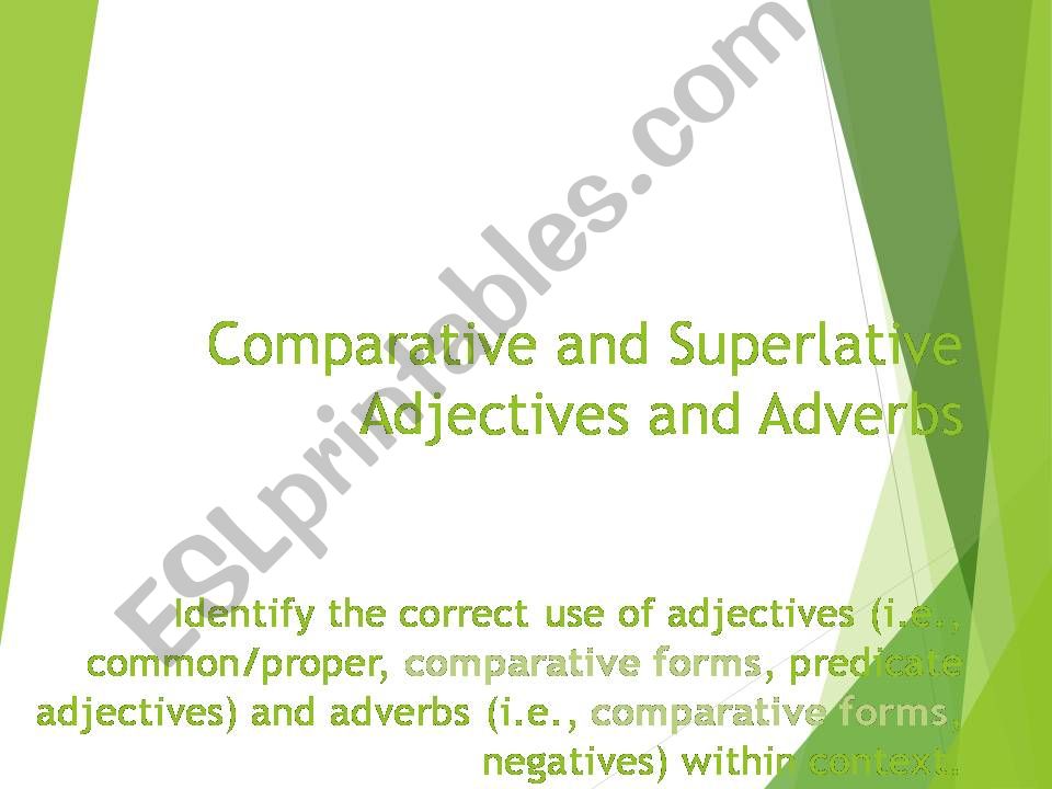 comparative and superlative powerpoint