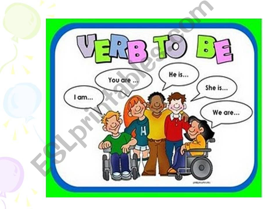 The Verb To BE powerpoint