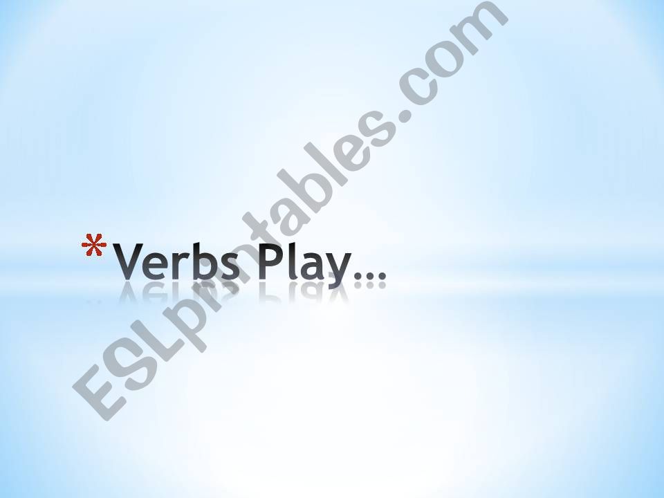 Verbs powerpoint