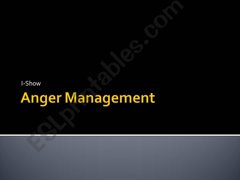 Anger Management powerpoint