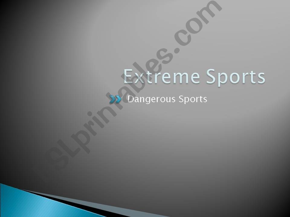 Extreme Sports powerpoint