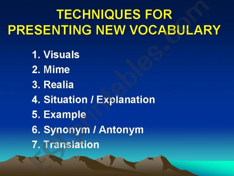 How to teach Vocabulary in Communicative approach (part2)