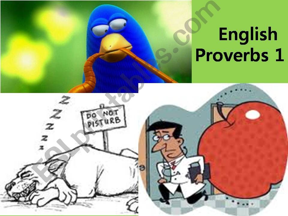 English proverbs1 powerpoint