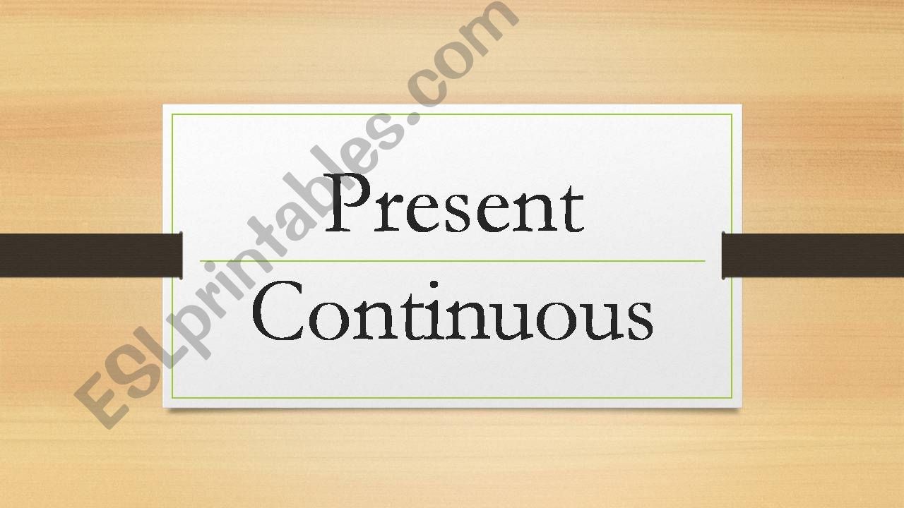 Future with Present Continuous