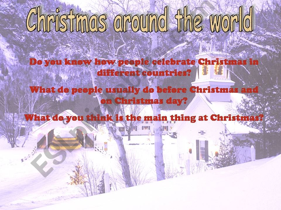 Christmas around the world powerpoint