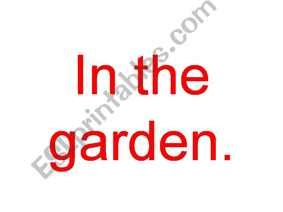 In the garden powerpoint