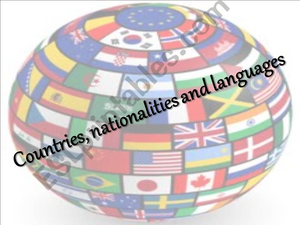Quiz: countries and nationalities