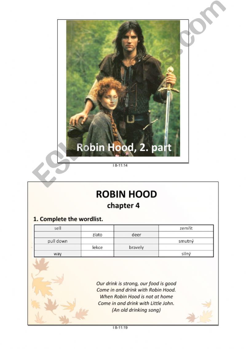 Robin Hood, 2. part powerpoint