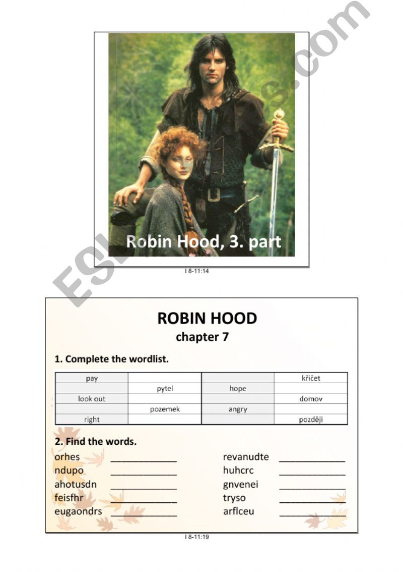 Robin Hood, 3. part powerpoint