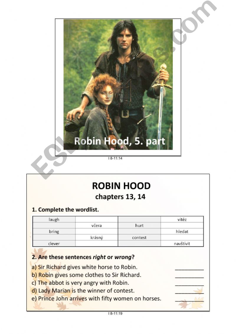 Robin Hood, 5. part powerpoint