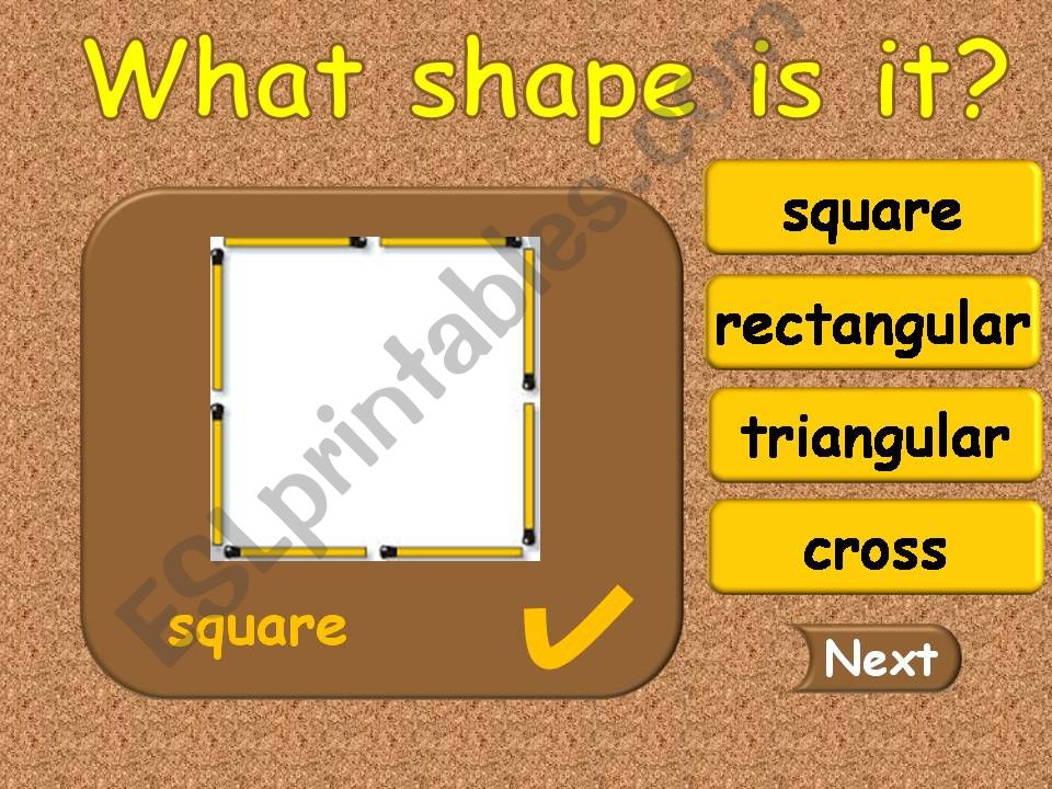 shapes - game (Part 2) powerpoint