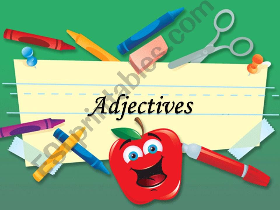 Adjectives Lesson powerpoint