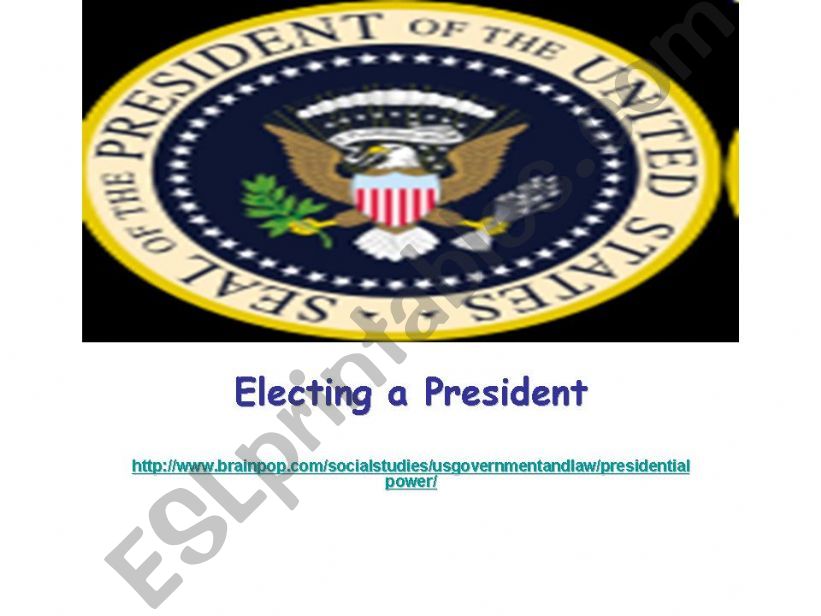 Electing a President powerpoint