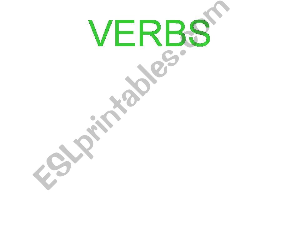 verbs powerpoint