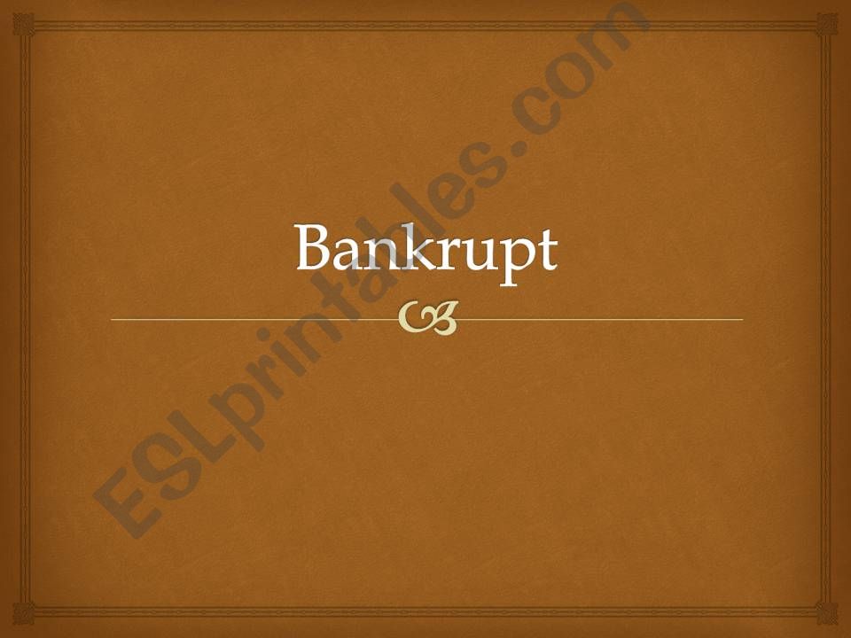 Bankrupt game for comparatives and superlatives