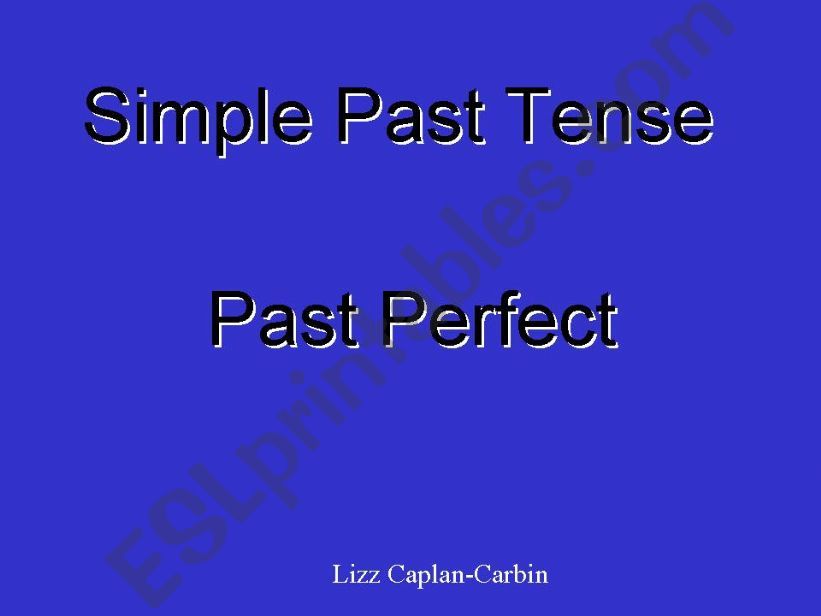 Presentation Simple Past Tense 