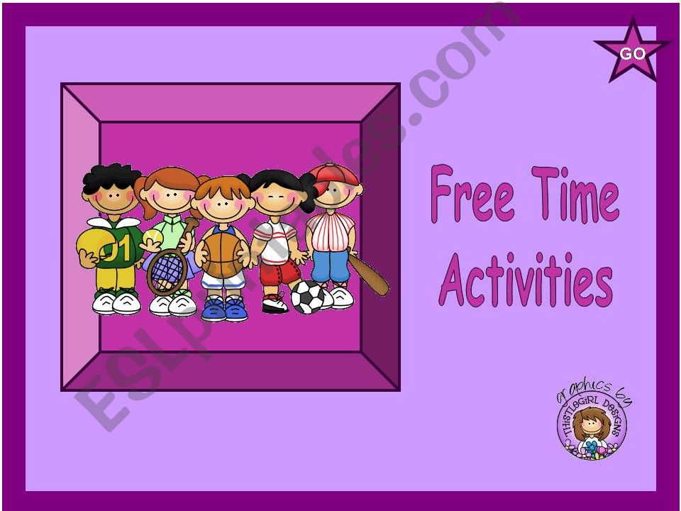 Free Time Activities powerpoint