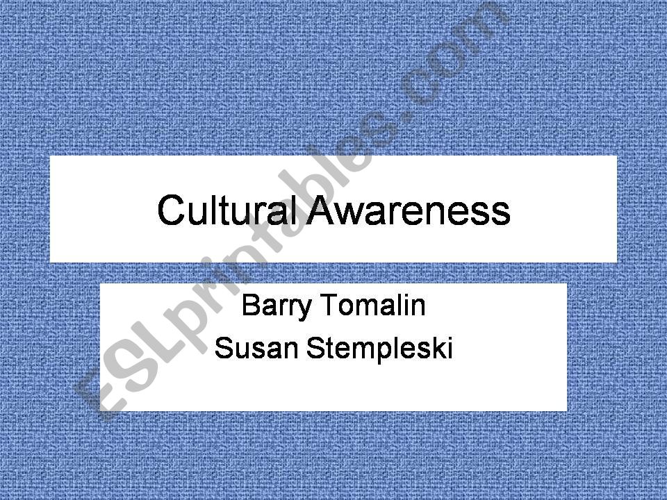 Culture Awareness powerpoint