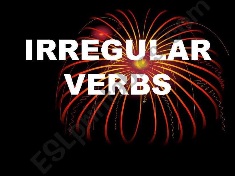 irregular verbs powerpoint