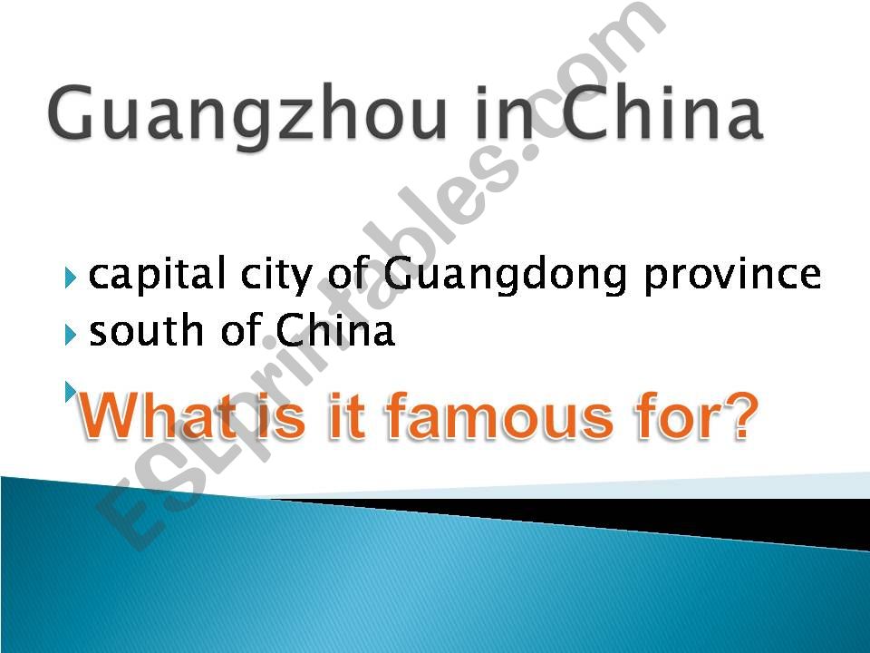City in China powerpoint