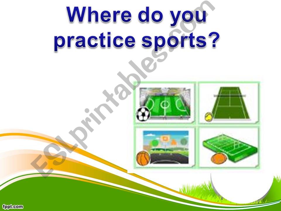 Sports locations powerpoint