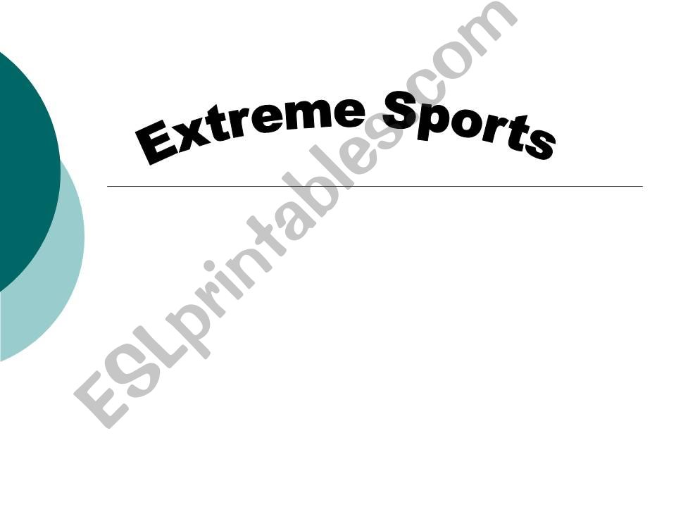 Extreme Sports powerpoint