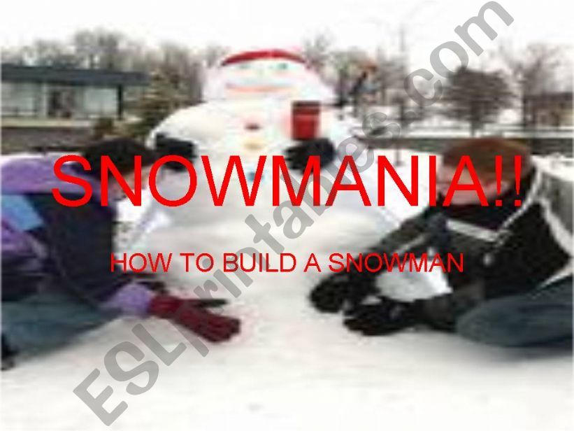 how to make a snowman powerpoint