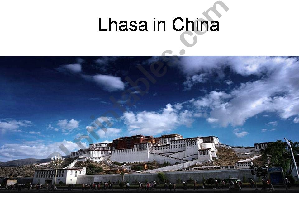 Lhasa of China powerpoint