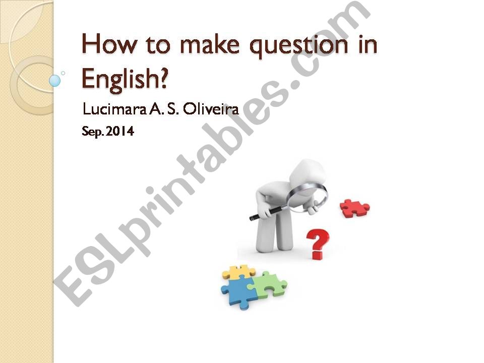 How to make question in English