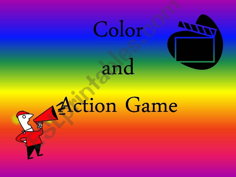 Color and Action Game powerpoint