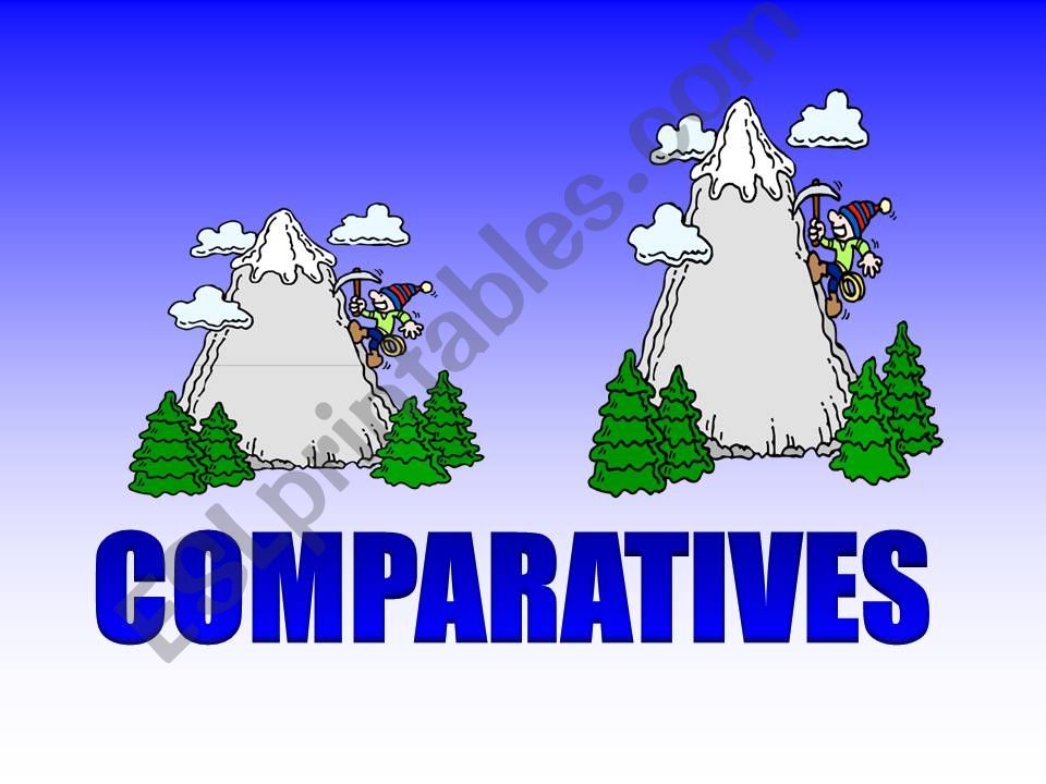 Comparatives with colorful images