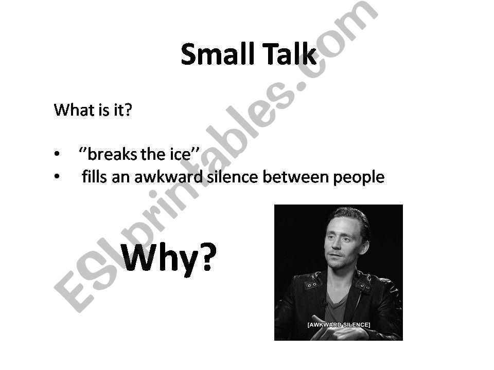 Small Talk Conversation powerpoint