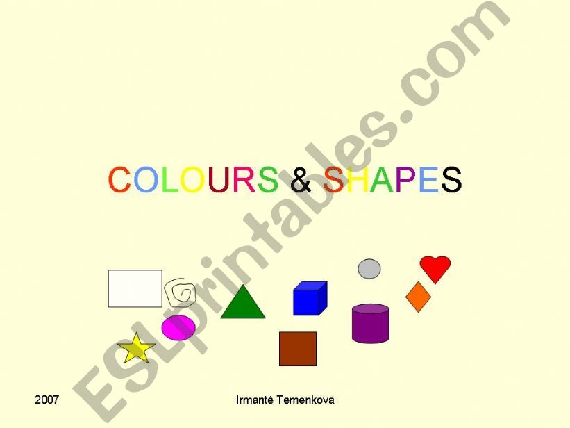 colours and shapes powerpoint