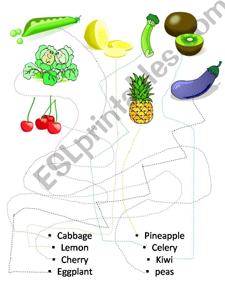 fruits and vegetables puzzle powerpoint