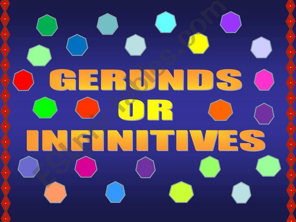 gerund or infinitive powerpoint