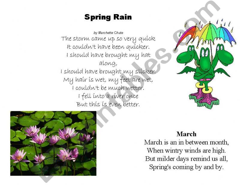 spring poems powerpoint