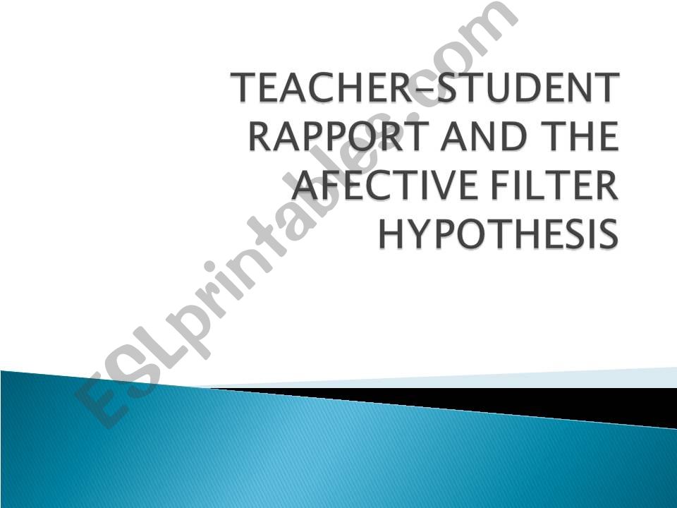Teacher-student relationship powerpoint
