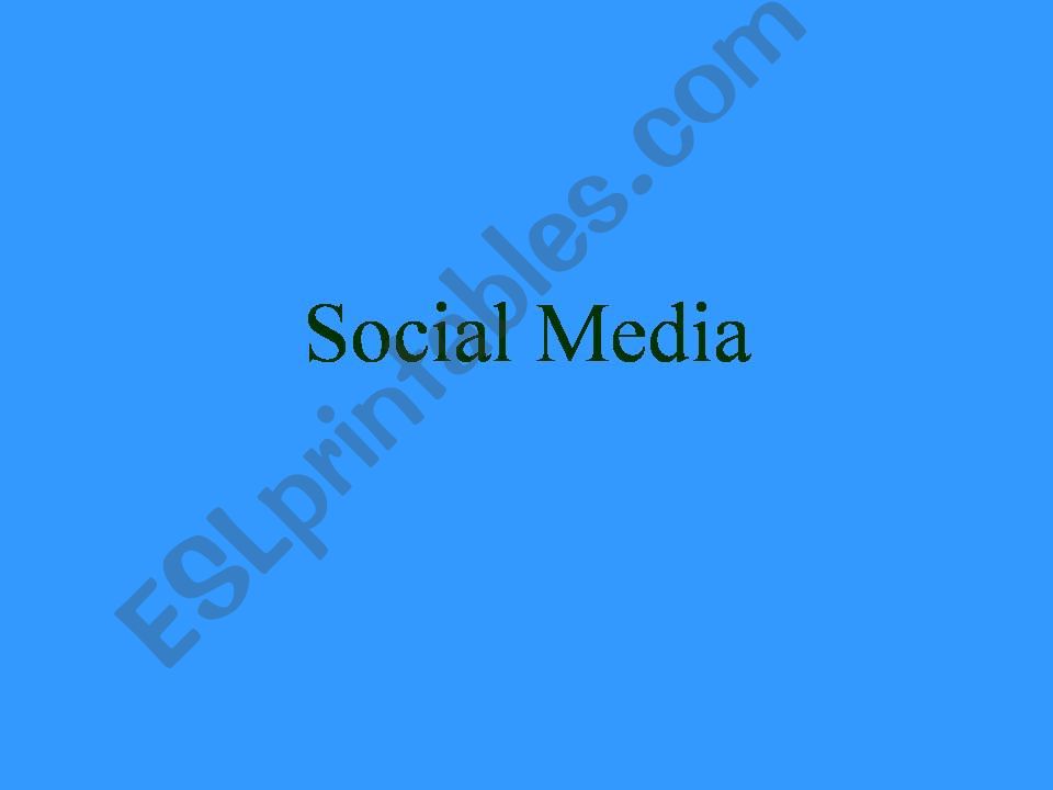 Social Media powerpoint