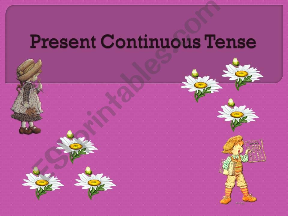 present continuous tense powerpoint