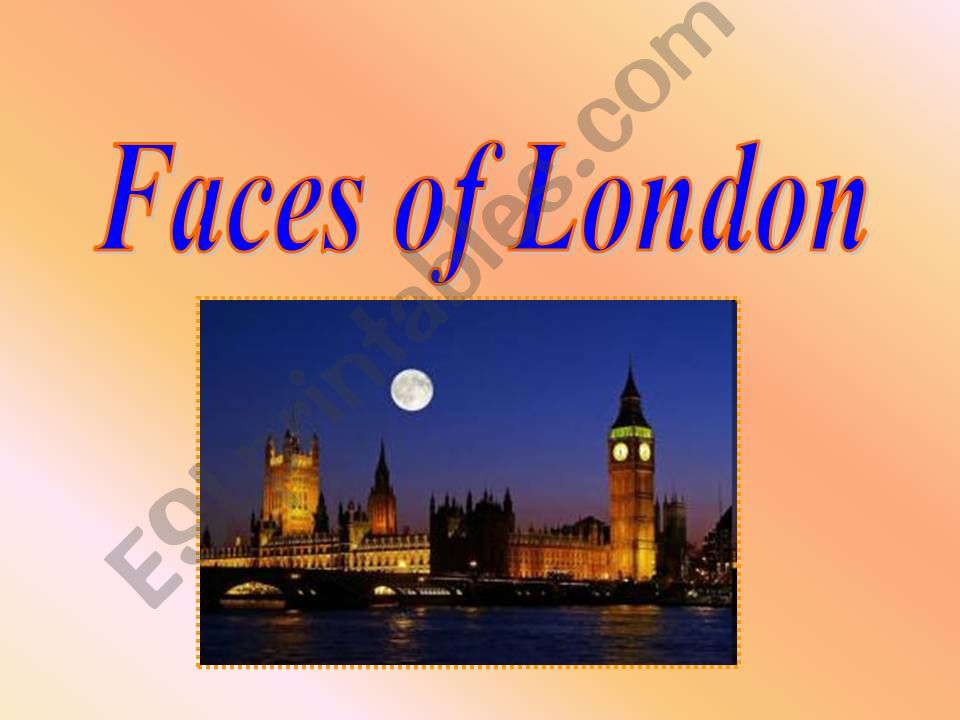 a simple presentation of Londons sights