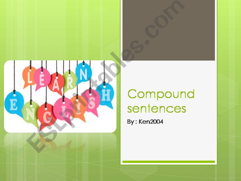 Compound sentences powerpoint