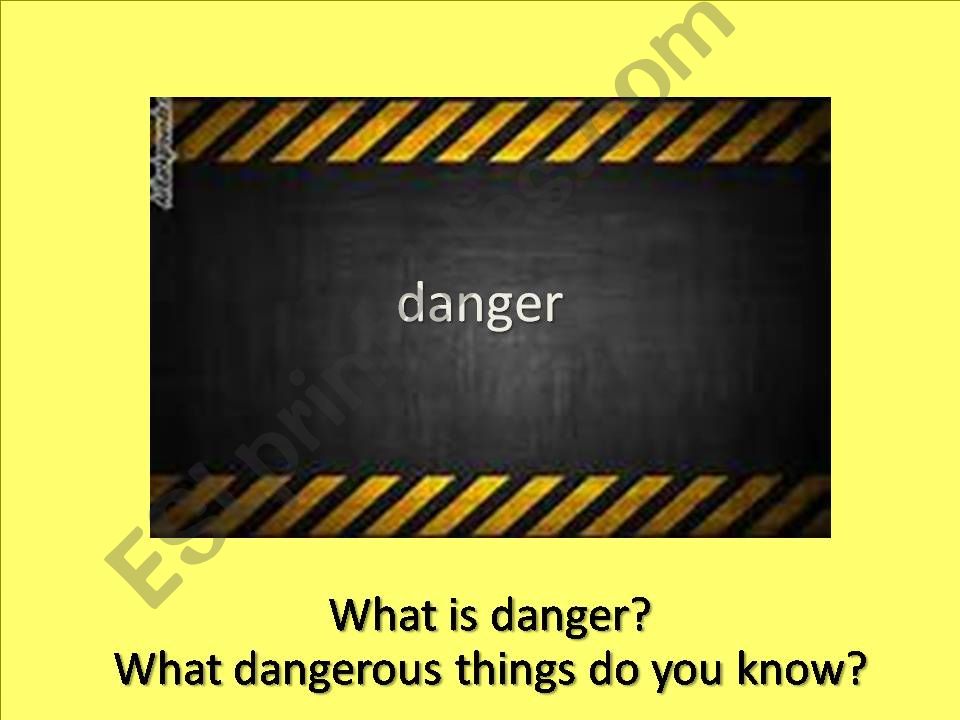 Danger (Full Lesson) powerpoint
