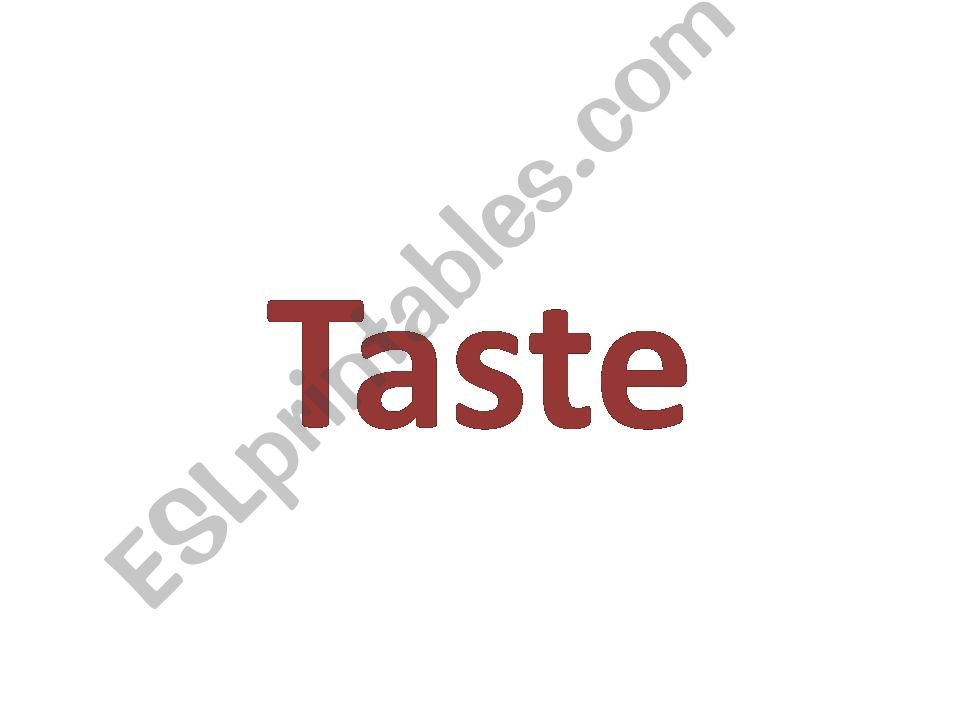 Food Taste powerpoint