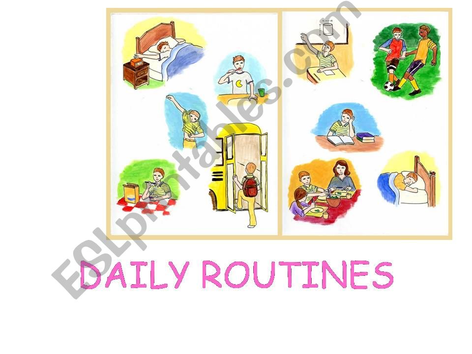 daily routines-2 powerpoint