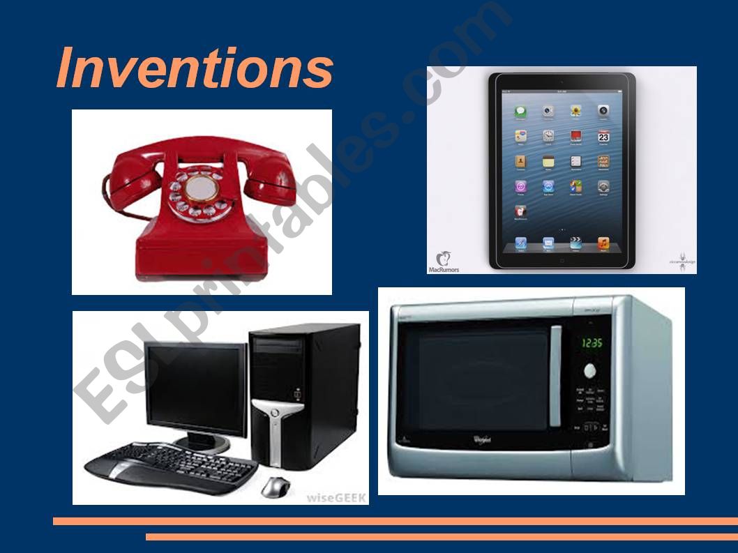 Inventions and gadgets powerpoint