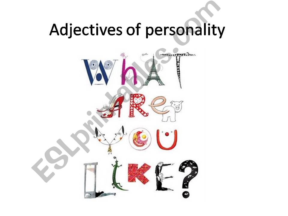 describing personality powerpoint