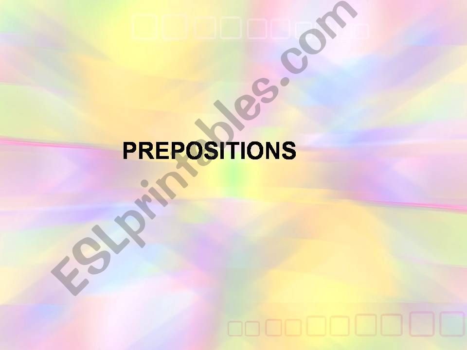 prepositions powerpoint