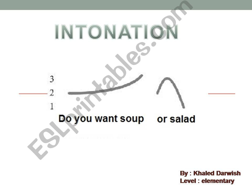 Intonation  powerpoint