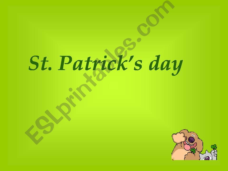 St.Patricks Day part 1 powerpoint